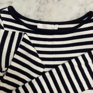Striped black and white light sweater